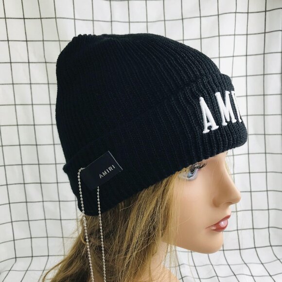 NWT AMIRI MA BEANIE Black - Picture 7 of 8